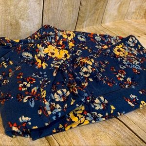 Lularoe Leggings: blue floral